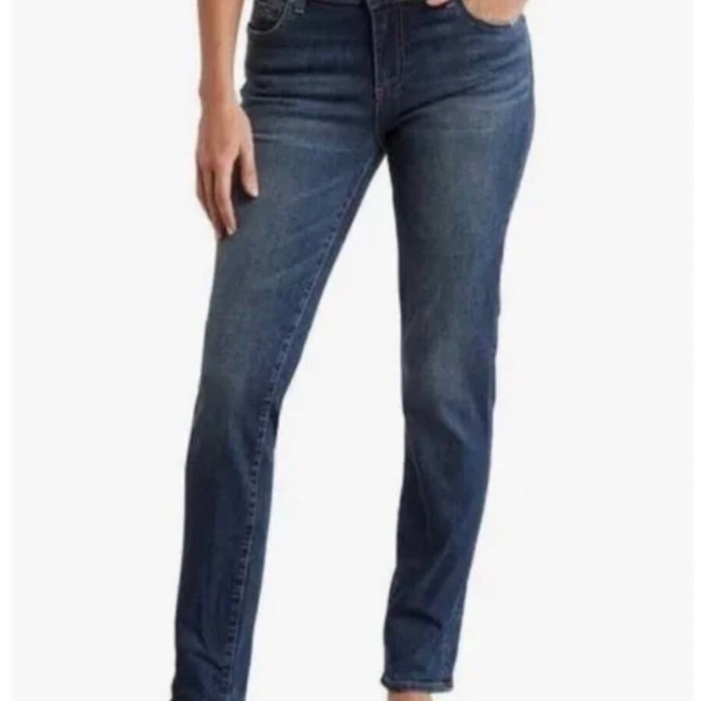 Kut from the Kloth | Amy Cropped Straight Leg Raw Hem Cuffed Jeans | Sz 4